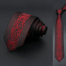 Skinny 6cm Ties For Men Wedding Dress Necktie Black Red Floral Paisley Patchwork Tie Business Slim Shirt Accessory Gift Cravate