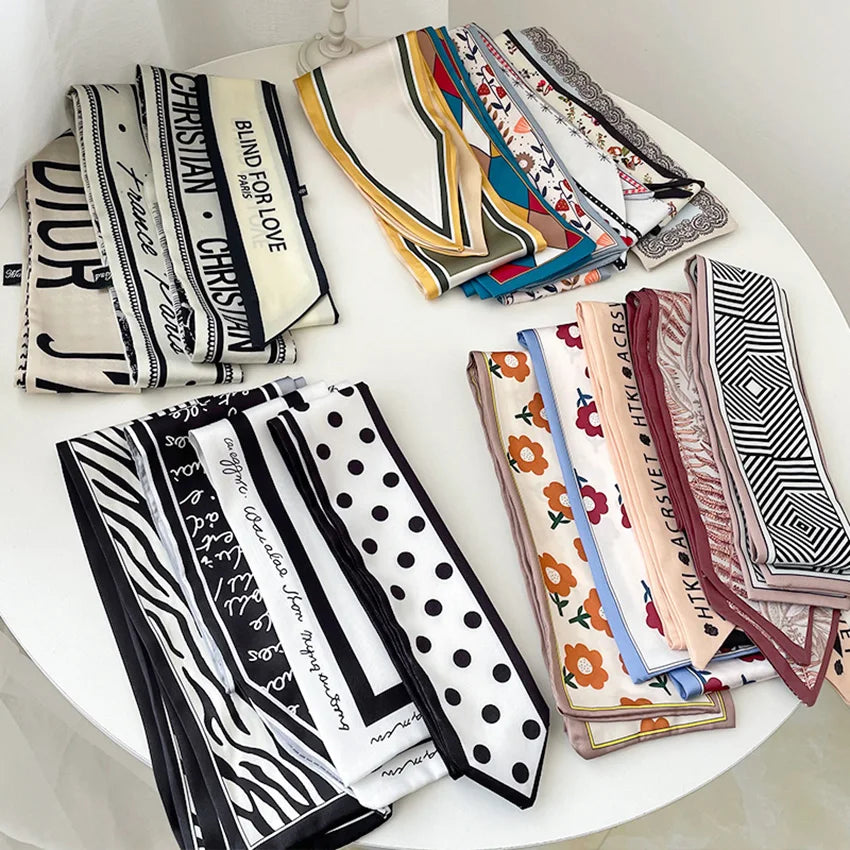 Écharpe à cheveux longs, nœuds, foulard, élastiques à cheveux tendance, rubans, bandeau multifonctionnel, bandana, accessoires pour cheveux pour femmes
