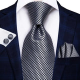 Cravate de mariage en soie à motif cachemire orange et argent pour homme, style créateur, avec boutons de manchette, style tendance, pour soirées d'affaires, livraison directe