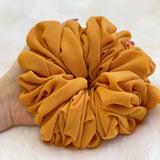 Elastics Chiffon Hair Band Solid Color Big Circle Scrunchies for Women Girl Ponytail Holder Hair Rope Hairband Hair Accessoires