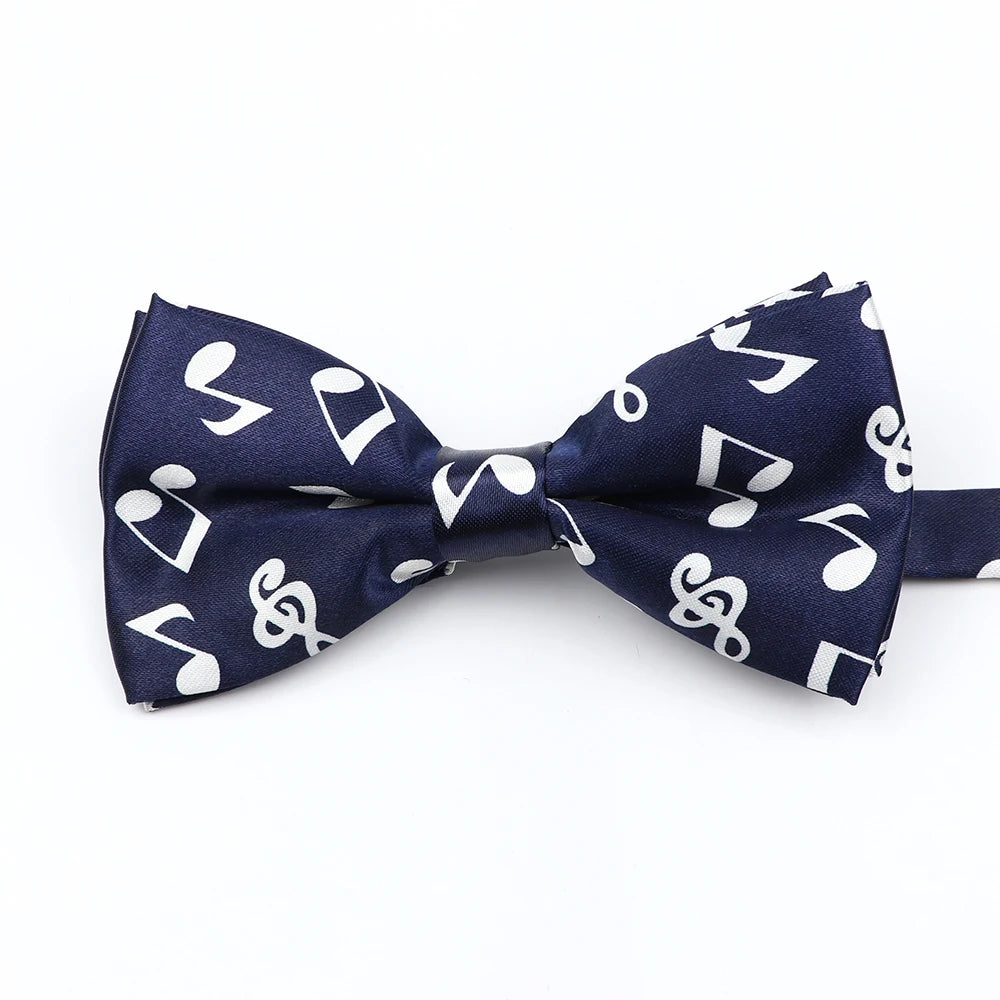 Nœud papillon en forme de note de musique, guitare, piano, pour adultes et enfants, accessoire fantaisie fait à la main pour fête de mariage, cadeau pour hommes