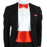New Fashion Mens Cummerbund Bow Tie Brooch Set Black Red Blue   Waist Seal For Formal Tuxedo Business Suit Dinner Accessories