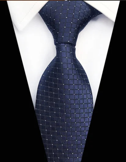 Corbatas de seda tejidas en jacquard con diseño de cachemira a cuadros para hombre, corbatas de 8 cm a rayas para trajes de negocios, bodas y fiestas.