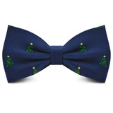 Christmas Bow tie for Men Women Snowmen Christmas Tree Bow knot Pre-tied Adult Silk Jacquard Bowtie Double Fold Cravats Party