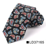 Nouvelle cravate florale pour hommes et femmes, cravate fine en coton pour mariage, cravates décontractées pour hommes, costumes classiques, cravates à imprimé floral