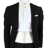 New Fashion Mens Cummerbund Bow Tie Brooch Set Black Red Blue   Waist Seal For Formal Tuxedo Business Suit Dinner Accessories