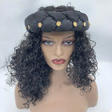 Bronzing Fabric Women's Headbands Elastic Braids Hair Bands Female Turban Cap Party Headwear Accessories Fashion Bandage Bandana
