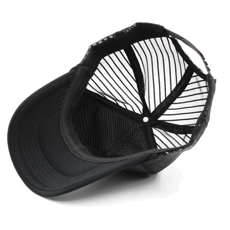 Casquette de baseball d'été pour bébés garçons et filles, chapeaux pour enfants, broderie de lettres, graffiti, snapback, chapeaux de soleil, casquette hip-hop en maille pour l'extérieur