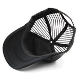 Casquette de baseball d'été pour bébés garçons et filles, chapeaux pour enfants, broderie de lettres, graffiti, snapback, chapeaux de soleil, casquette hip-hop en maille pour l'extérieur