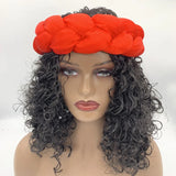 Bronzing Fabric Women's Headbands Elastic Braids Hair Bands Female Turban Cap Party Headwear Accessories Fashion Bandage Bandana