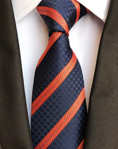 Corbatas de seda tejidas en jacquard con diseño de cachemira a cuadros para hombre, corbatas de 8 cm a rayas para trajes de negocios, bodas y fiestas.