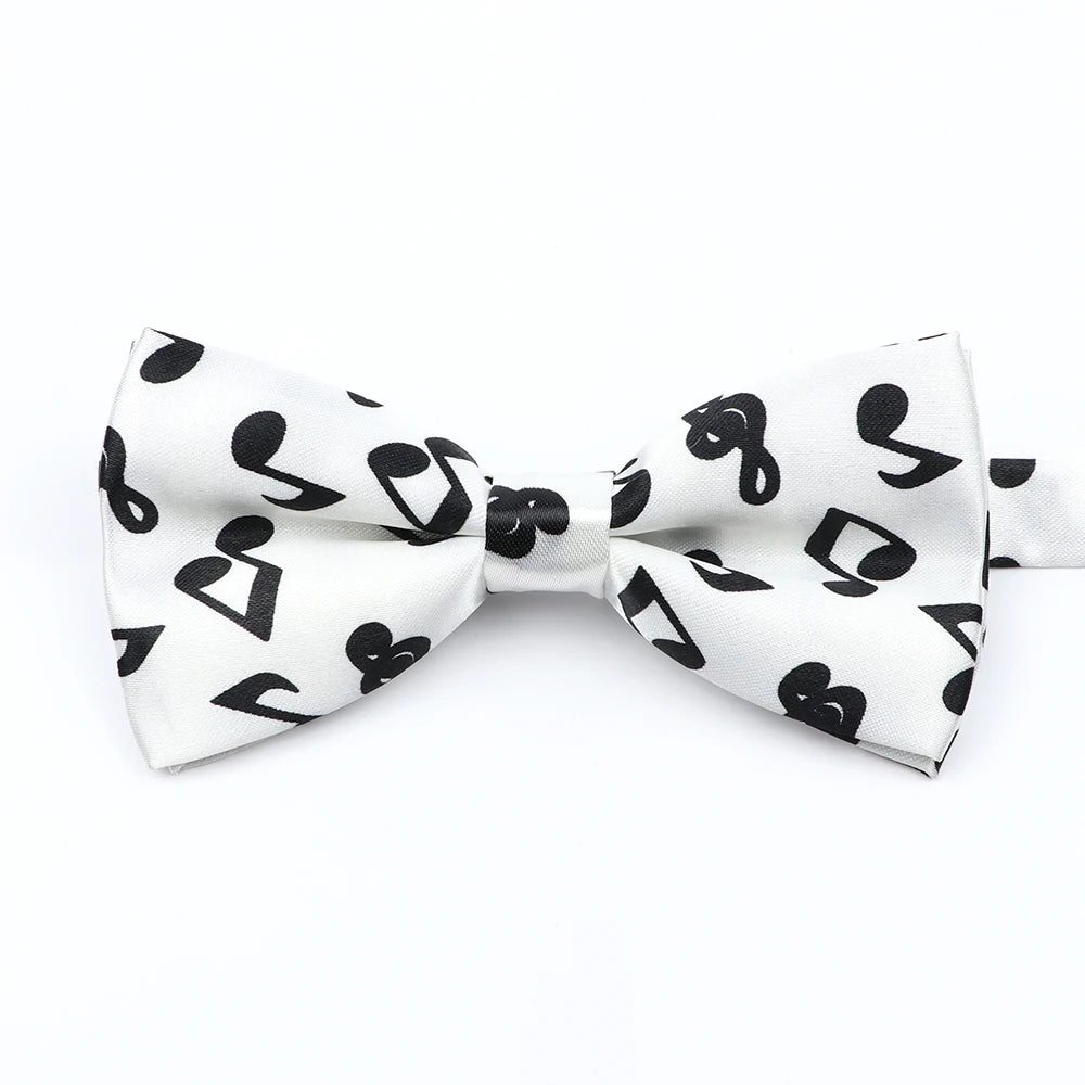 Nœud papillon en forme de note de musique, guitare, piano, pour adultes et enfants, accessoire fantaisie fait à la main pour fête de mariage, cadeau pour hommes