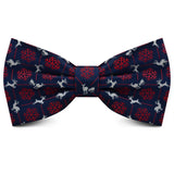 Christmas Bow tie for Men Women Snowmen Christmas Tree Bow knot Pre-tied Adult Silk Jacquard Bowtie Double Fold Cravats Party
