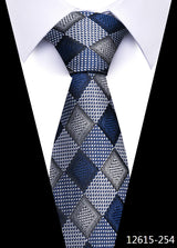 Cravate pour homme, 7,5 cm, de luxe, gris foncé, accessoires de mariage, à pois, pour le travail
