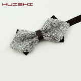 Nœud papillon rose diamant pour homme, nœud papillon strass, accessoire de mariage tendance