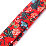 Nouvelle cravate florale pour hommes et femmes, cravate fine en coton pour mariage, cravates décontractées pour hommes, costumes classiques, cravates à imprimé floral