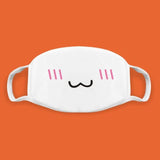Super Cute Expression Smile Breathable Mouth Face Mask For Korean Black Kpop Unisex Kawaii Face Mouth Muffle Mask Cotton Anime