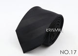 Nouvelle cravate classique à rayures et pois pour homme, jacquard, 7 cm, en polyester, étroite, slim, pour mariage, marié, affaires, costume, chemise, cadeau