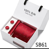 Cravates de marque 100 % soie, coffret cadeau, bureau, homme, classique, fête, mariage, rayées, 7,5 cm, soie, mariage, motif floral, cravate, mouchoir