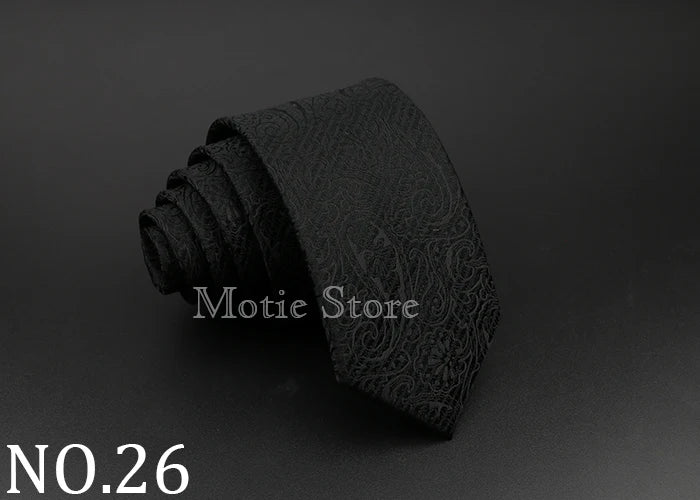 Cravate tissée jacquard pour homme, classique, à carreaux, rayée, en polyester, tendance, pour mariage, affaires, fête, costume, robe, cadeau