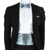 New Fashion Mens Cummerbund Bow Tie Brooch Set Black Red Blue   Waist Seal For Formal Tuxedo Business Suit Dinner Accessories
