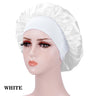 Bonnet de nuit en soie pour femme, noir, rose, violet, avec boucles naturelles bouclées, élastique large et souple, réglable