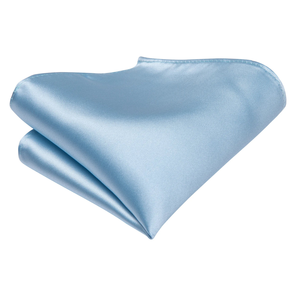 Cravate de mariage en soie unie bleu clair Hi-Tie pour homme, design tendance, boutons de manchette élégants, pour affaires, fête, livraison directe