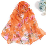 Heißer druck neue marke frauen schal frühling sommer seide schals schals und tücher dame pashmina strand stolen hijab foulard