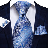 Cravate de mariage en soie à motif cachemire orange et argent pour homme, style créateur, avec boutons de manchette, style tendance, pour soirées d'affaires, livraison directe