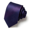Cravate classique en soie pour homme, 48 couleurs, 7,5 cm, de luxe, à rayures, fine, pour costume, mariage, fête