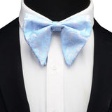 Ricnais Fashion Silk Pasley Floral Big Bowtie Yellow Red Jacquard Bow Tie For Men Business Wedding Party Ties Gigt Accessories