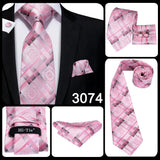 Hi-Tie 100% soie classique pour homme, cravate de mariage corail rose rouge pêche, pochette carrée, boutons de manchette, ensemble de cravates roses pour hommes, cravates cachemire unies