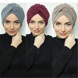 Turban intérieur en daim pour femme musulmane