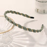 Organza Hairbands For Women Cross Weaving Hair Hoop Bands Korea Fashion Bright Silk Metal Headband Girls Hair Accessories Turban