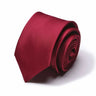 Cravate classique en soie pour homme, 48 couleurs, 7,5 cm, de luxe, à rayures, fine, pour costume, mariage, fête