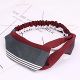2020 Fashion Bohemian Headband Print Hairbands For Women Girls Vintage Cross Knot Turban Bandanas Headwear Hair Accessories