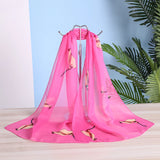 Foulard en mousseline de soie flambant neuf pour femmes, foulards en soie, châles et écharpes à fleurs fines, imprimé hijab, vente en gros, printemps été