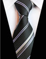 Corbatas de seda tejidas en jacquard con diseño de cachemira a cuadros para hombre, corbatas de 8 cm a rayas para trajes de negocios, bodas y fiestas.