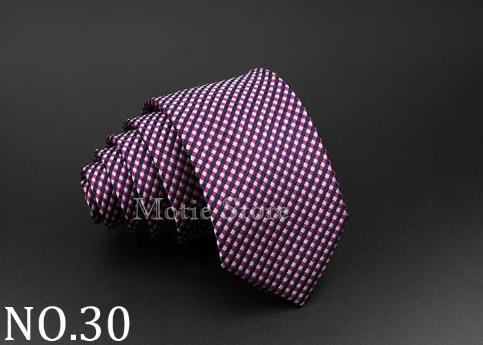 Cravate tissée jacquard pour homme, classique, à carreaux, rayée, en polyester, tendance, pour mariage, affaires, fête, costume, robe, cadeau