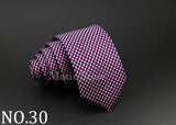 Cravate tissée jacquard pour homme, classique, à carreaux, rayée, en polyester, tendance, pour mariage, affaires, fête, costume, robe, cadeau