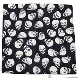 Foulard carré bandana tête de mort 100 % coton, foulard carré style hip-hop, sport, cachemire, vélo, foulard pour femme, pour le cou