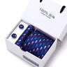Cravates de marque 100 % soie, coffret cadeau, bureau, homme, classique, fête, mariage, rayées, 7,5 cm, soie, mariage, motif floral, cravate, mouchoir