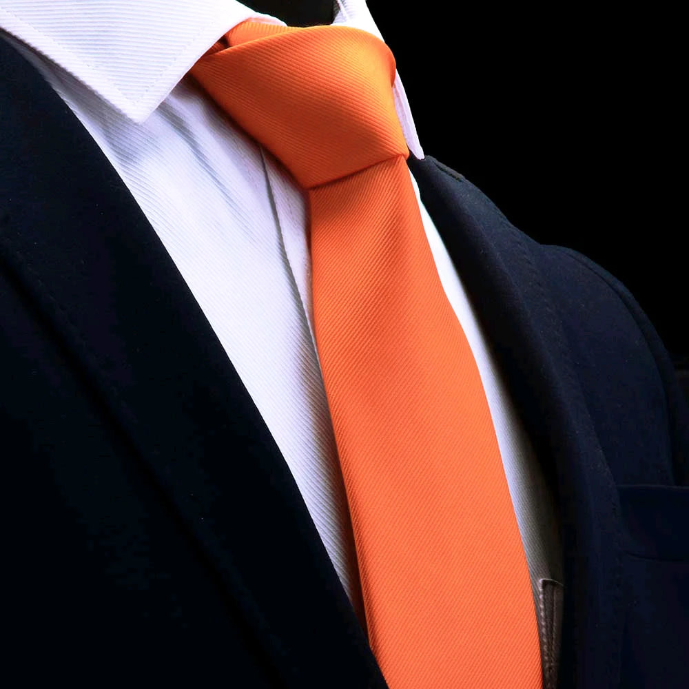 Cravate JEMYGINS pour homme, fine et unie, 6 cm, de haute qualité, tendance, verte et noire, style libre, pour fête et mariage