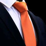 Cravate JEMYGINS pour homme, fine et unie, 6 cm, de haute qualité, tendance, verte et noire, style libre, pour fête et mariage
