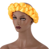 Fashion Candy Color Braids Twist Headbands for Women African Headwear Elastic Hair Bands Ladies Turban Female Bandage Headwrap