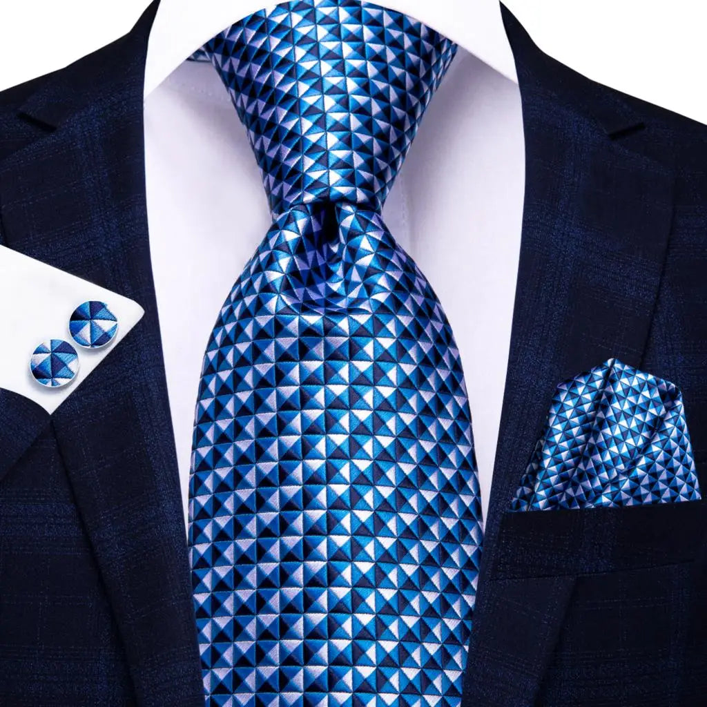 Cravate de mariage en soie à motif cachemire orange et argent pour homme, style créateur, avec boutons de manchette, style tendance, pour soirées d'affaires, livraison directe