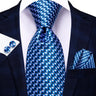 Cravate de mariage en soie à motif cachemire orange et argent pour homme, style créateur, avec boutons de manchette, style tendance, pour soirées d'affaires, livraison directe