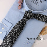 Corbata Hombre corbata 7cm cravates pour hommes de luxe rayures bleues cravate affaires Corbatas Para Hombre Mariage cadeau chemise accessoires