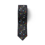 Nouvelle mode crâne punk tendance hommes cravate nouveauté 8 cm mince décontracté chien nylon hommes cravate fête mariage fête accessoires cravate cravate