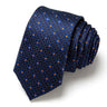 Cravate classique en soie pour homme, 48 couleurs, 7,5 cm, de luxe, à rayures, fine, pour costume, mariage, fête